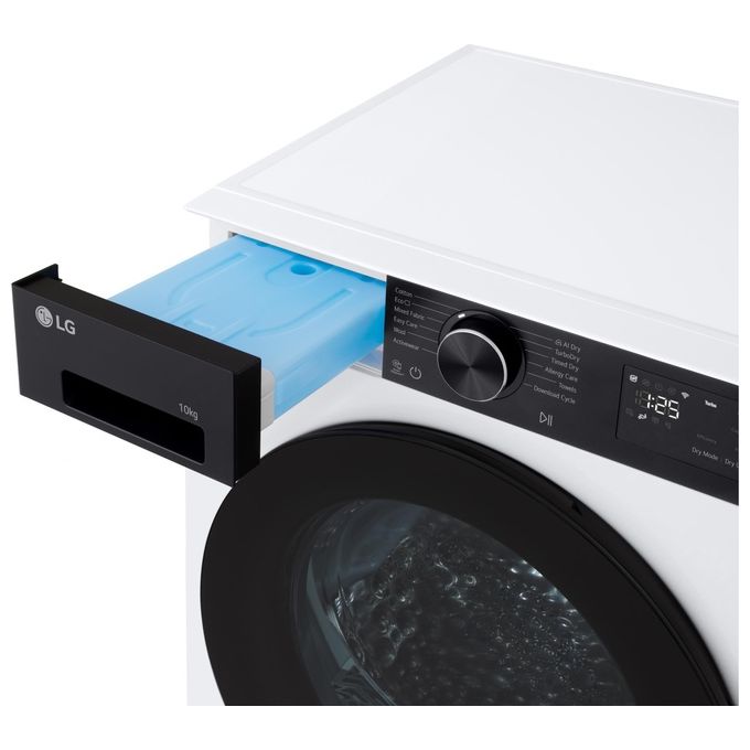 LG RNX5009TKB Serie X5 Asciugatrice Carica frontale 9 Kg Classe B Dual Inverter Pompa di Calore (60x60x85 cm) colore Bianco