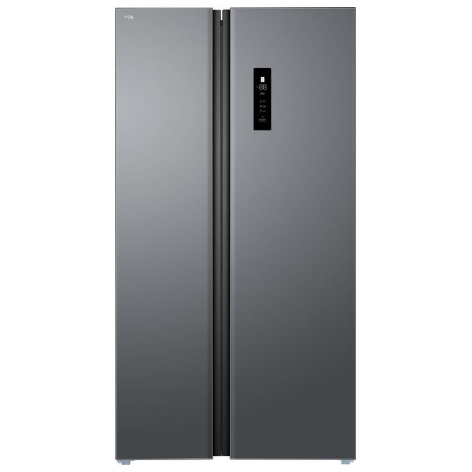 TCL RP505SXF0 Frigorifero Side by Side Capacita' 505 Litri Classe energetica F Total No Frost Touch Screen Display 185.5 cm Acciaio Inox
