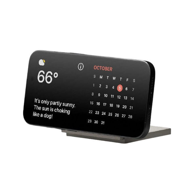 Native Union RS-SL-SAN Rise Solo Qi2 Caricatore Wireless Interno fino a 15W Compatibile con MagSafe e Qi colore Beige