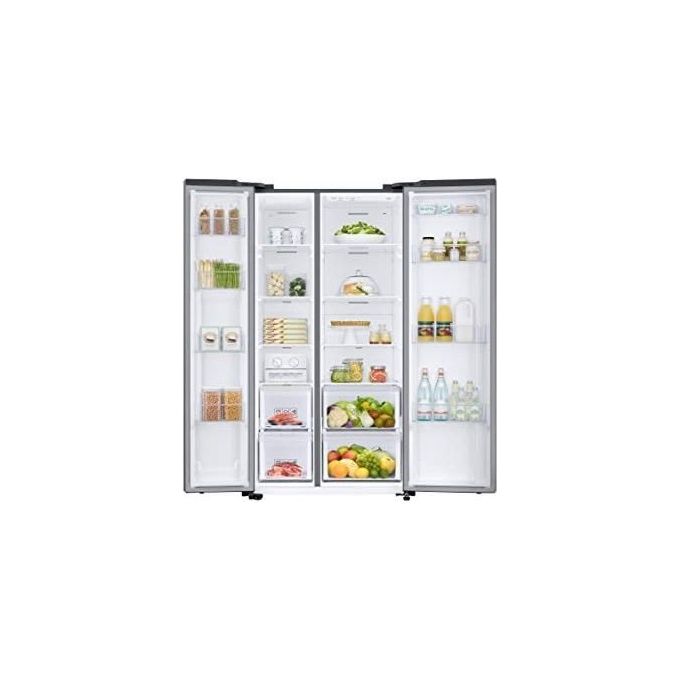 Samsung RS66N8101SL Frigorifero Side by Side Serie 8000 Capacita' 682 Litri Classe Energetica F (A++) No Frost Premium Multi flow Plus 174cm Silver
