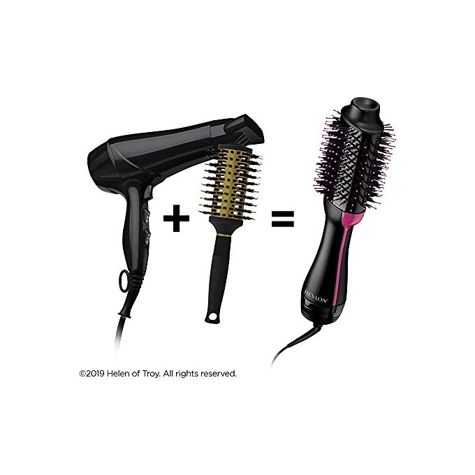 Revlon Salon One-Step Hair Spazzola per capelli 800W Asciugacapelli e Volumizzante Nero-Rosa