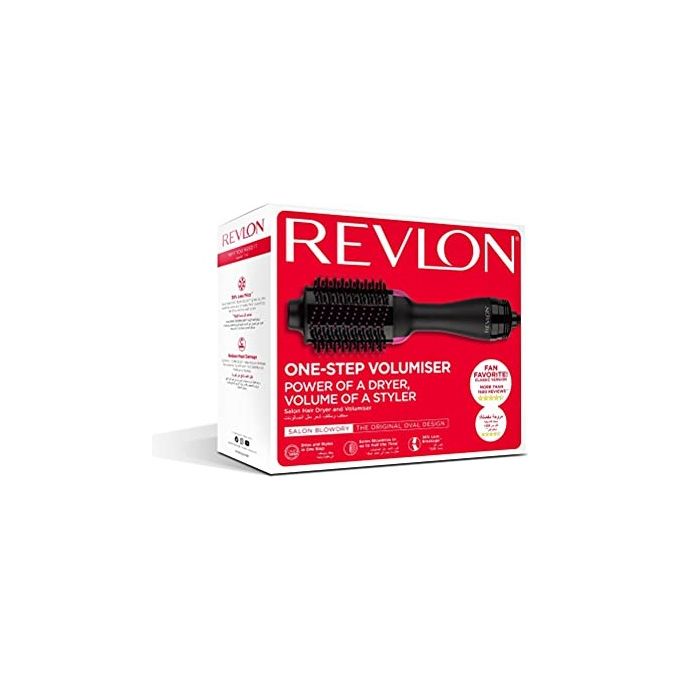Revlon Salon One-Step Hair Spazzola per capelli 800W Asciugacapelli e Volumizzante Nero-Rosa