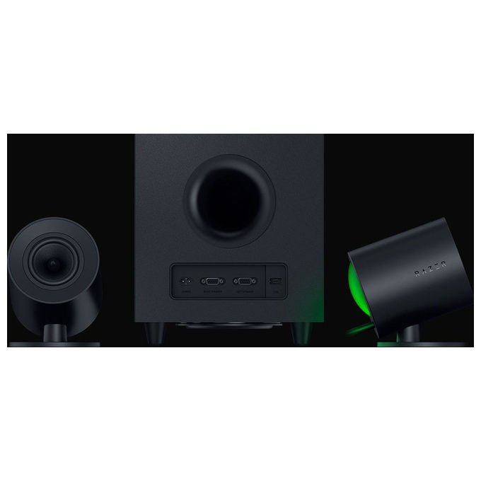 Razer RZ05-04750100-R3G1 Nommo V2 Altoparlante 2.1 Canali con Bluetooth 5.3 USB Tipo-C e Illuminazione Razer Chroma RGB colore Nero