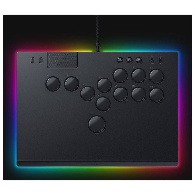Razer RZ06-05020100 Kitsune Controller Arcade Ottico Pulsanti a Profilo Basso Razer Chroma Lighting 3,1 m PC PS5 colore Nero