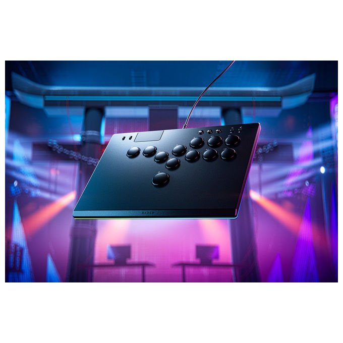 Razer RZ06-05020100 Kitsune Controller Arcade Ottico Pulsanti a Profilo Basso Razer Chroma Lighting 3,1 m PC PS5 colore Nero