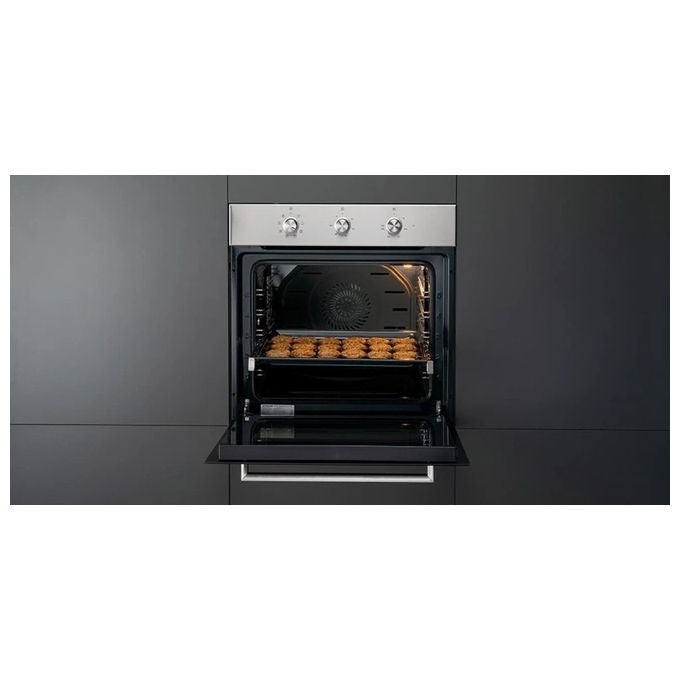 Silverline BO6503X03 Forno Elettrico Ventilato da Incasso Multifunzione con Grill Capacita' 72 Litri Classe a Larghezza 60 cm Cottura 3D Pulizia a Vapore colore Inox