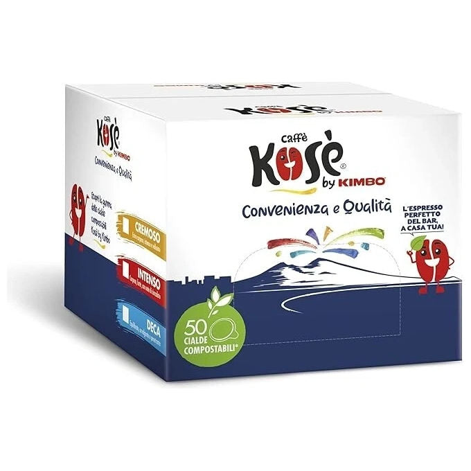 Kimbo Cialda Kose Deciso 014311 Espresso Compostabile 150pz