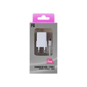 Freaks and Geeks Alimentatore Ac con Cavo per iPhone Bianco