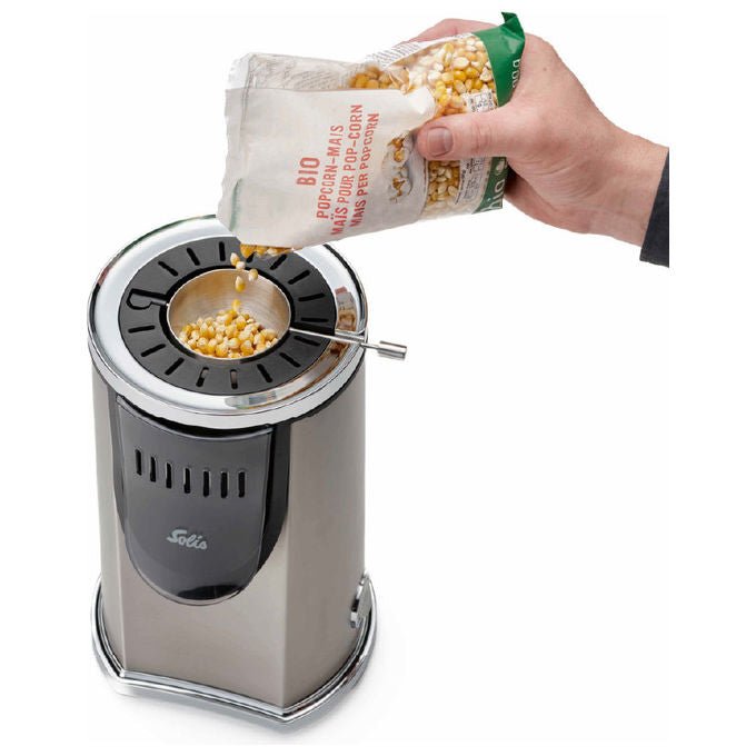 Solis S0182 Pop and Fun Macchina per Popcorn 1200 W 80 g di mais per ciclo colore Grigio