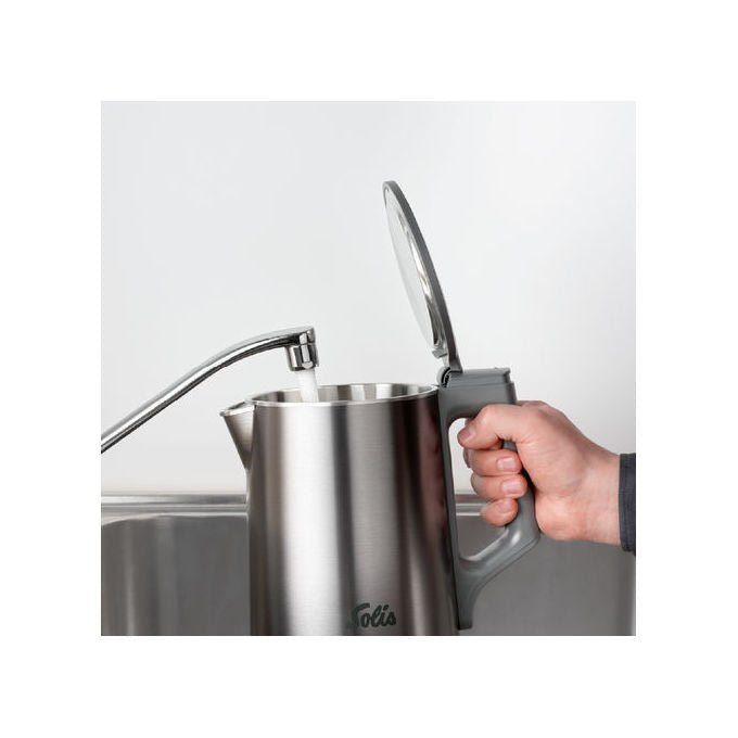 Solis S0258 Bollitore elettrico 1,7 L 1800 W Protezione asciutto Filtro anticalcare colore Grigio