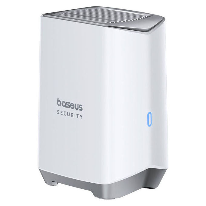 Baseus S0TX002131 S1 Pro Kit di Videovigilanza Wireless 2 Canali Risoluzione 3K Alimentazione Solare IP67 Batteria 13500 mAh colore Bianco