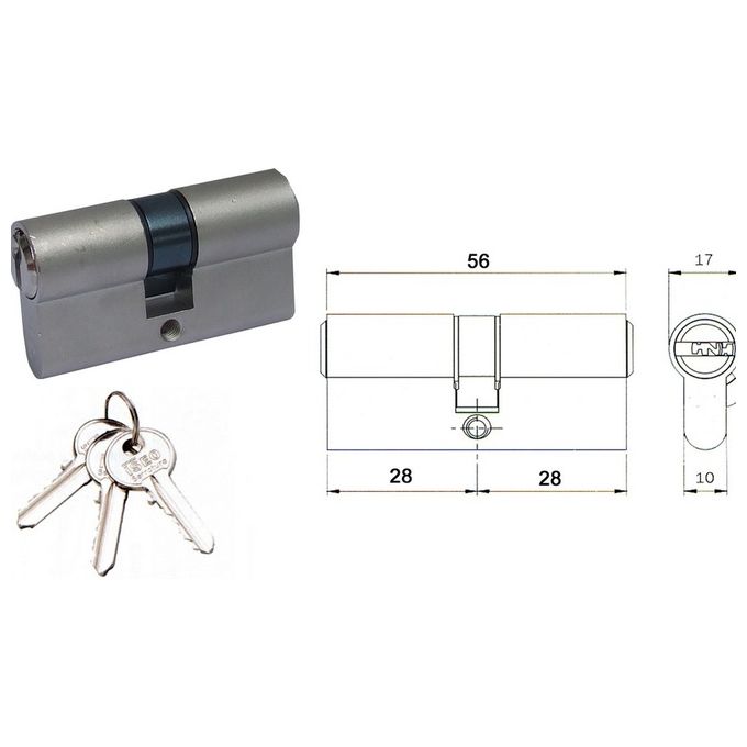 Iseo 8209 Cilindro Nichel Mm 75 30x45 E