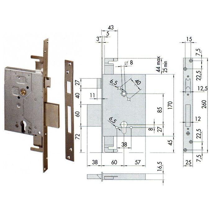 Cisa 56255-60 Serr Inf Cil Sag Tripl S-a