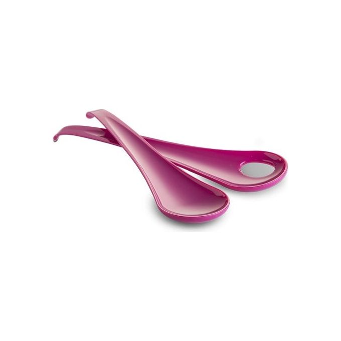 Omada Design Coppia di Posate da Insalata 27.5cm Fuxia