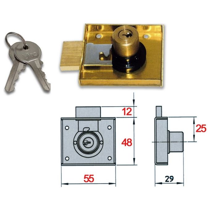 Viro 1114 Serr Appl Ottone X Mobili Mm40