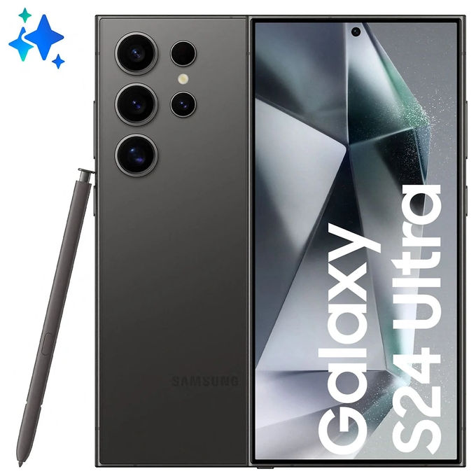 Samsung Galaxy S24 Ultra AI 12Gb 256Gb 6.8'' Amoled 120Hz Dual Sim Titanium Black Enterprise Edition Italia
