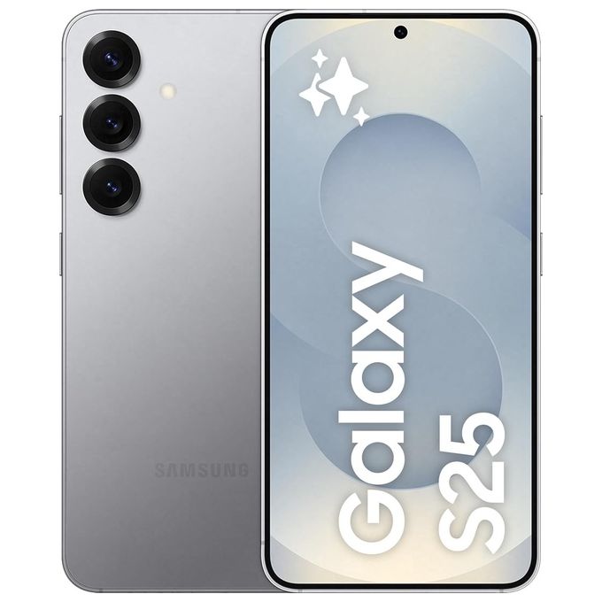Samsung 8806095851297 Galaxy S25 Smartphone Display 6'' FHD+ Dynamic AMOLED 2X Processore Snapdragon 8 Elite RAM 12 GB Memoria 512 GB Fotocamera 50 MP 5G Android 15 colore Silver Shadow