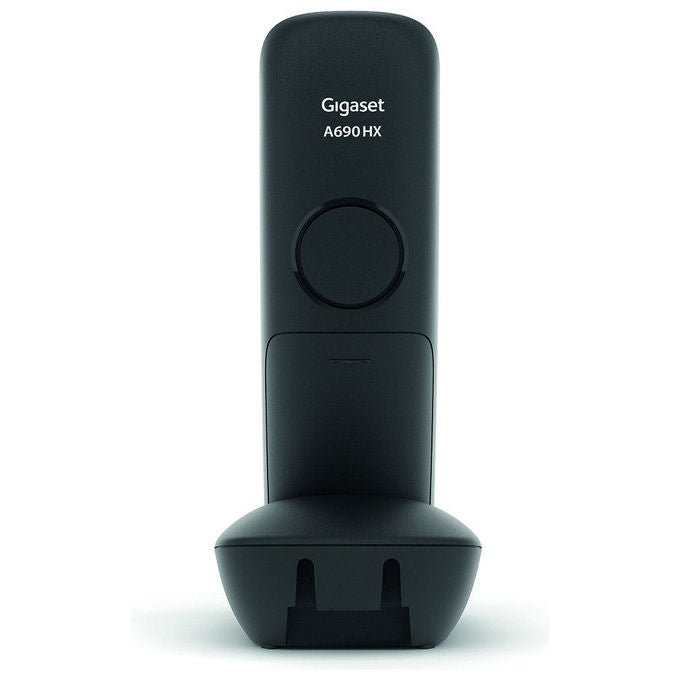 Gigaset A690HX Telefono Analogico DECT con Identificazione Chiamante e Vivavoce Memoria 150 Contatti Schermo 2 pollici Risoluzione 96 x 64 pixel Tempo in Standby 180 ore colore Nero