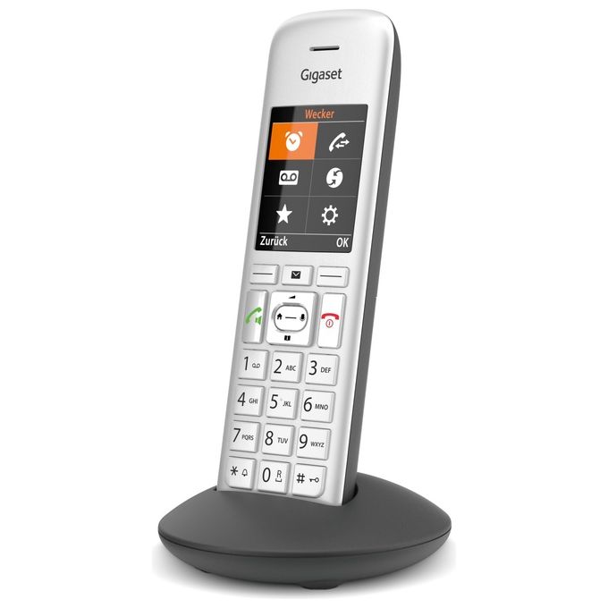 Gigaset S30852H2969B104 Telefono DECT Display TFT 2.2 pollici Rubrica 200 contatti Vivavoce colore Silver-Black