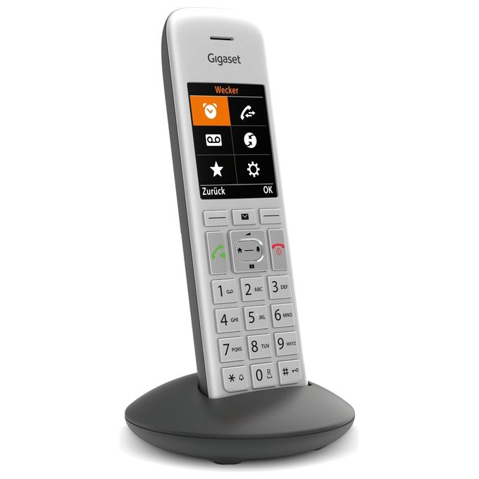 Gigaset S30852H2969B104 Telefono DECT Display TFT 2.2 pollici Rubrica 200 contatti Vivavoce colore Silver-Black