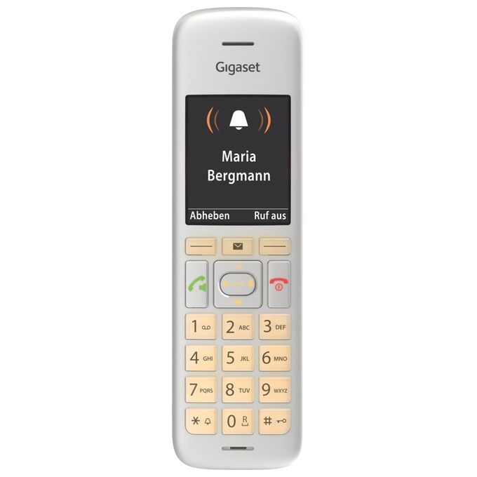 Gigaset S30852H2969B104 Telefono DECT Display TFT 2.2 pollici Rubrica 200 contatti Vivavoce colore Silver-Black