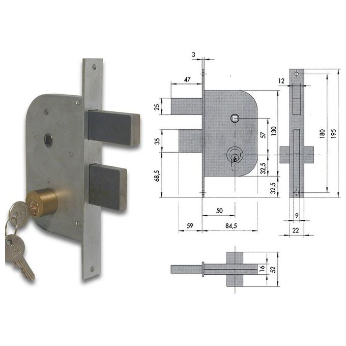 Cisa 42510-50-0 Serr Cancello Cil Fisso
