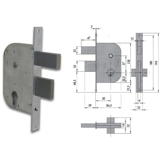 Cisa 42512-50-0 Serr Cancello Cil Sag
