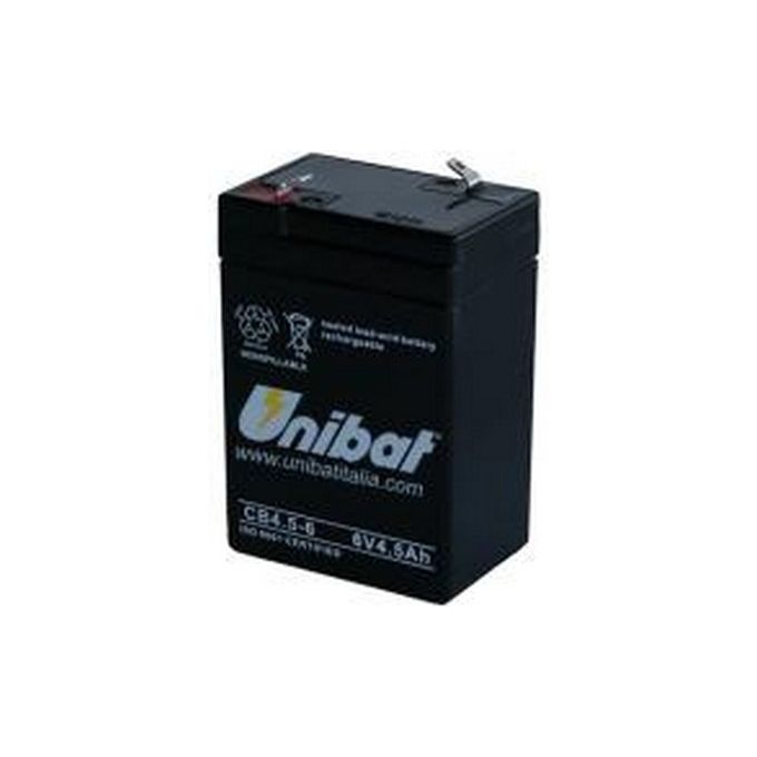 Batteria compatibile Peg Perego 6 Volt 4,5 Ah Unibat da installare alla scatola batteria originale