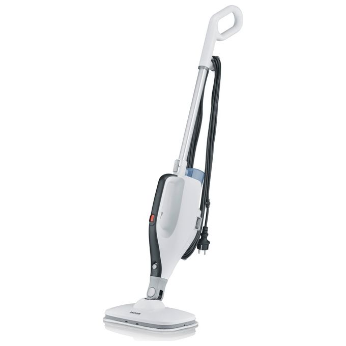 Severin SC 7145 Pulitore a Vapore 2 in 1 1400 W con Filtrazione ad Acqua Accessori Multifunzionali colore Bianco