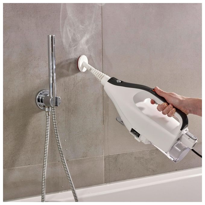 Severin SC 7145 Pulitore a Vapore 2 in 1 1400 W con Filtrazione ad Acqua Accessori Multifunzionali colore Bianco