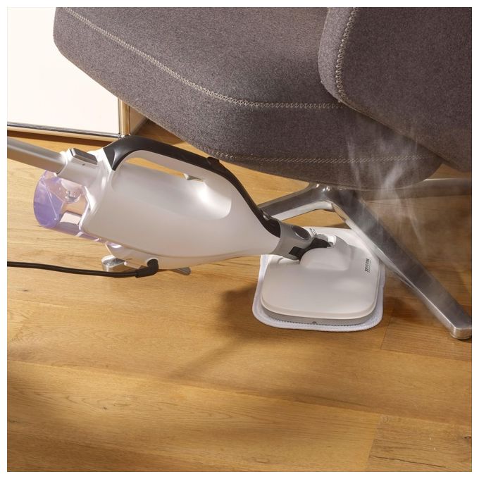 Severin SC 7145 Pulitore a Vapore 2 in 1 1400 W con Filtrazione ad Acqua Accessori Multifunzionali colore Bianco