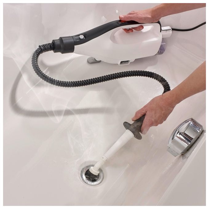 Severin SC 7145 Pulitore a Vapore 2 in 1 1400 W con Filtrazione ad Acqua Accessori Multifunzionali colore Bianco
