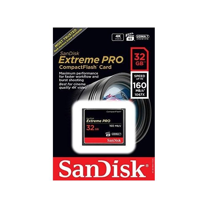 Sandisk Extreme Pro Cf 160mb S 32 Gb Vpg