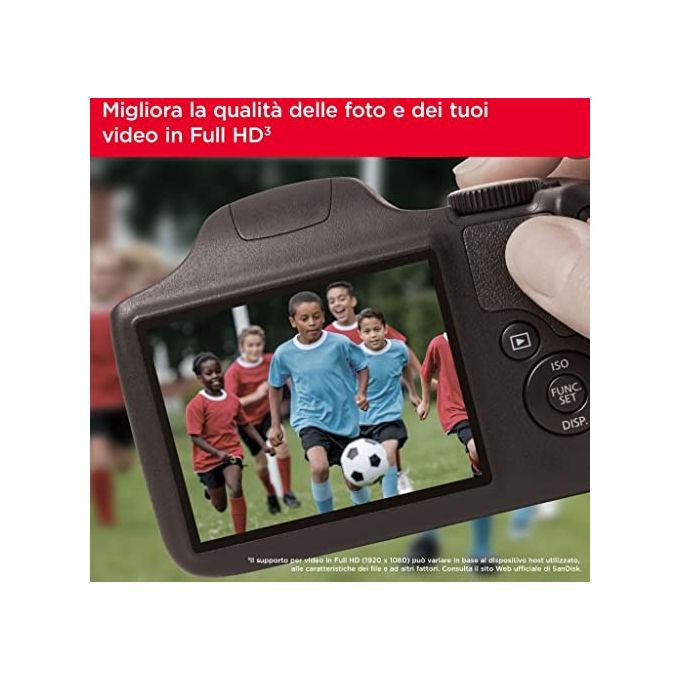 SanDisk Ultra 64GB SDXC velocita' fino a 140 MB-s, UHS-I, Classe 10, U1