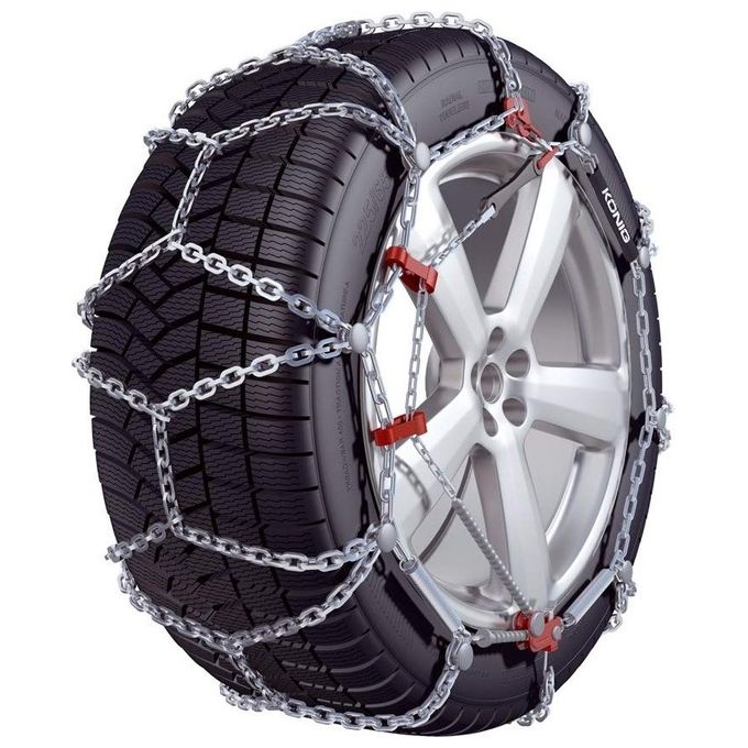 KoNIG Catene da neve per 4x4 e veicoli commerciali XD-16 220 per misure pneumatici 6.70 R14 - 195-80 R14 - 195-75 R14 - 185-80 R15 - 195-70 R15 - 205-65 R15 - 175-80 R16 - 175-75 R16 - 195-65 R16