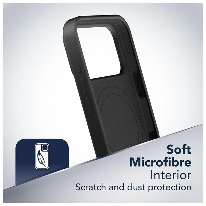 Cellularline SENSMAGIPH18PROK Sensation Mag Custodia per iPhone 18 Pro in Silicone Compatibile con Magsafe colore Nero