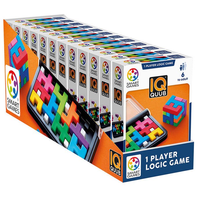 SmartGames SG494 IQ Quub Rompicapo Logico Puzzle 2D e 3D 120 Sfide 1 Giocatore dai 6 Anni Portatile