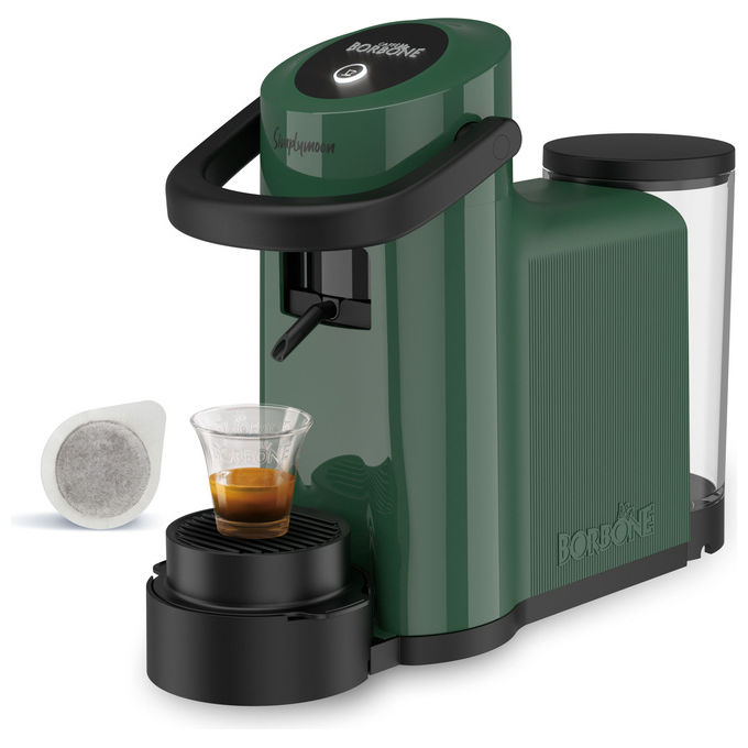 Caffe' Borbone SIMPLYMOONVERD Simplymoon Macchina da caffe' a cialde ESE 44mm Pressione 15 bar Capacita' serbatoio 0,9 L colore Verde