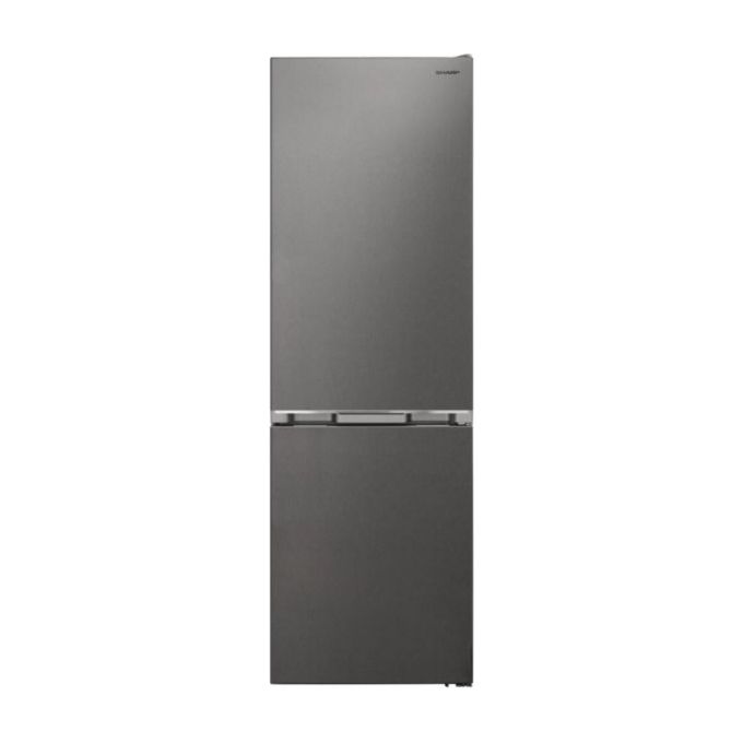 Sharp SJ-FBA09DMXPE - Frigorifero Combinato 295 L, Altezza 186 cm, Classe Energetica E, Advanced No Frost, Display Digitale e Funzioni Smart Cooling, Colore PET Inox