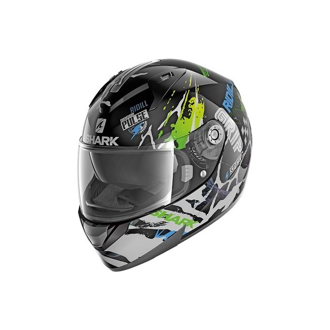 Shark Helmet Casco integrale Ridill 1.2 Drift-R Nero-Verde-Blu taglia L