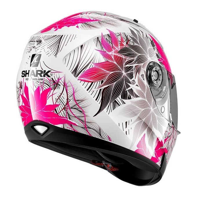 Shark Helmets Casco integrale in termoplastica a doppia visiera RIDILL 1.2 NELUM Bianco-Rosa-Nero taglia S