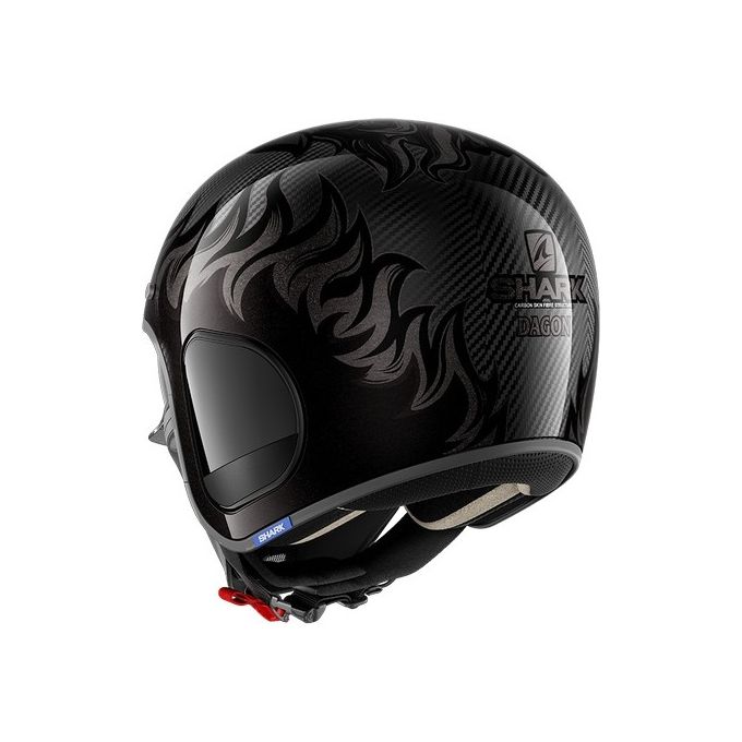 Shark Helmet Casco Jet S-Drak Carbon Dagon Carbonio-Antracite taglia M