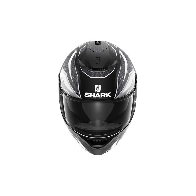 Shark Helmets Casco integrale in fibra a doppia visiera SPARTAN 1.2 ANTHEON MAT Nero-Bianco-Nero Opaco taglia XL