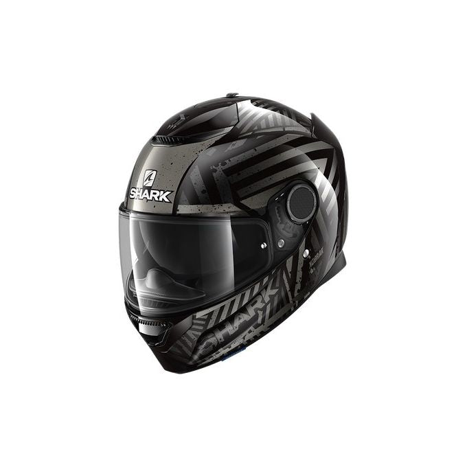 Shark Helmets Casco integrale in fibra a doppia visiera SPARTAN 1.2 KOBRAK Nero-Antracite taglia L