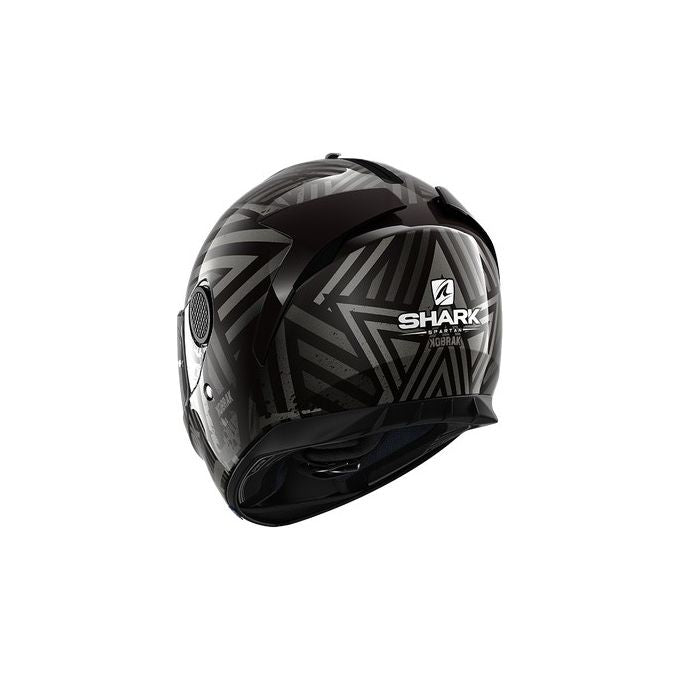 Shark Helmets Casco integrale in fibra a doppia visiera SPARTAN 1.2 KOBRAK Nero-Antracite taglia L