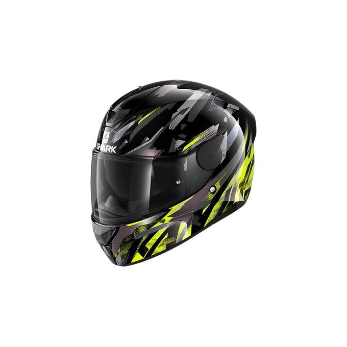 Shark Helmets Casco integrale a doppia visiera D-SKWAL 2 KANHJI   Nero-Giallo-Antracite taglia L