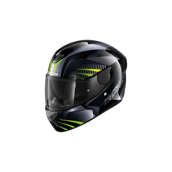 Shark Helmets Casco integrale a doppia visiera D-SKWAL 2 MERCURIUM   Nero-Antracite-Verde taglia M