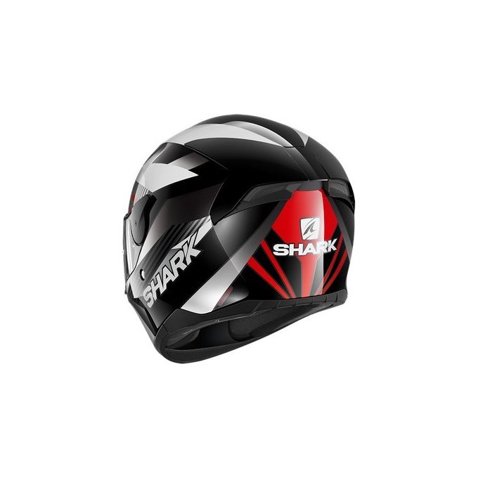 Shark Helmets Casco integrale a doppia visiera D-SKWAL 2 MERCURIUM   Nero-Bianco-Rosso taglia S