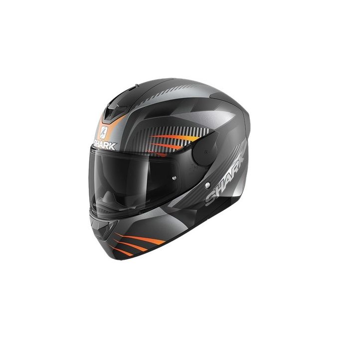 Shark Helmets Casco integrale a doppia visiera D-SKWAL 2 MERCURIUM Mat   Nero-Antracite-Arancione Opaco taglia L