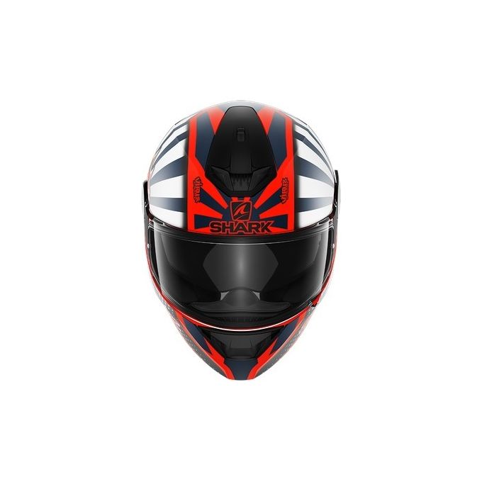 Shark Helmets Casco integrale a doppia visiera D-SKWAL 2 ZARCO 2019 Mat   Arancione Opaco-Bianco-Blu taglia S